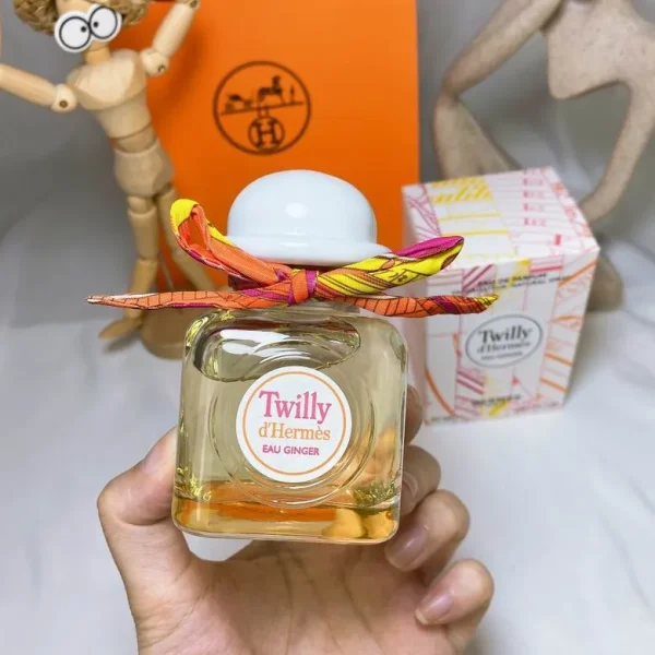 Hermes/Hermes 2021 New Fragrant White Hat Scarf perfume 85ml Twilly - Image 4