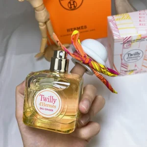 Hermes/Hermes 2021 New Fragrant White Hat Scarf perfume 85ml Twilly
