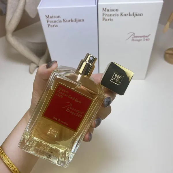 Maison Francis Kurkdjian MFK Francis Kurkdjian transparent bottle red Baccarat Rouge540 Baccarat Red Card Game perfume 200ml - Image 2
