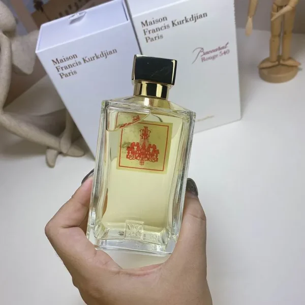Maison Francis Kurkdjian MFK Francis Kurkdjian transparent bottle red Baccarat Rouge540 Baccarat Red Card Game perfume 200ml - Image 3